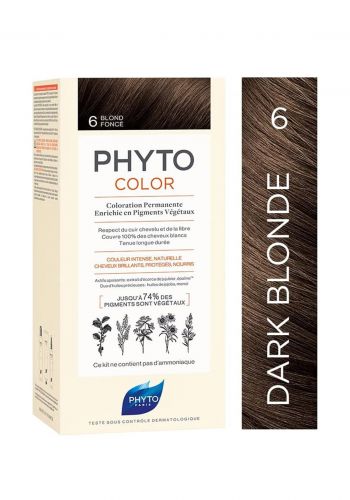 صبغة للشعر اشقر غامق من فيتو  Phyto Color 6- Dark Blonde