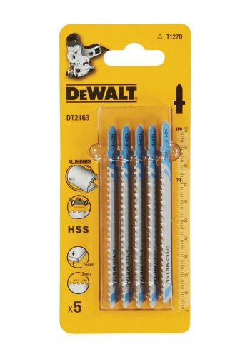 سيت شفرة منشار 100 ملم  5 قطع من ديوالت Dewalt DT2163-QZ Shank Jigsaw Blades For Metal 