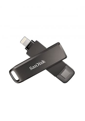 ذاكرة تخزين - SanDisk SDIX70N-064G-GN6NN iXpand Flash Drive Luxe for iPhone and USB Type-C 64GB