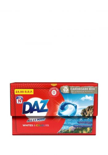 كبسولات غسل الملابس 19 قطعة من داز DAZ All-in-1 Pods Washing Liquid Capsules