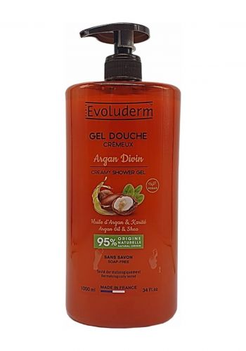 جل استحمام بخلاصة زيت الارغان 1000 مل من ايفولوديرم Evoluderm Shower Gel