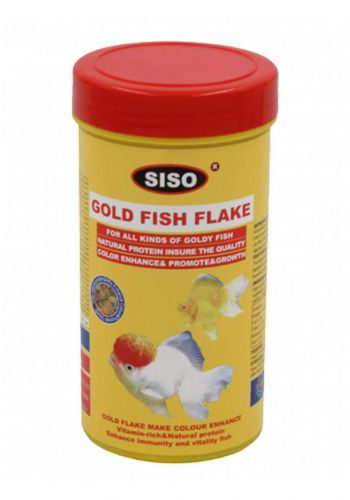 Siso Gold Fish Flake طعام للاسماك 500 مل من سيسو
