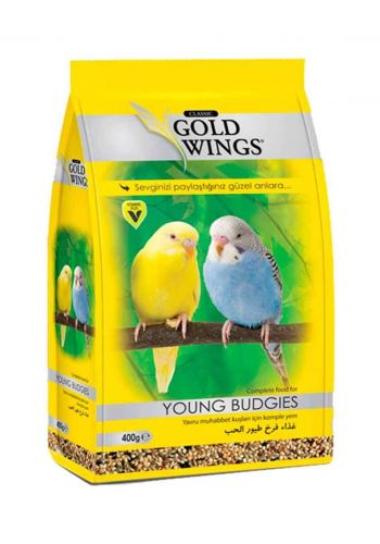 Gold Wings Young Budgies Food طعام فراخ طيور الحب 400 غم من  غولد وينجز