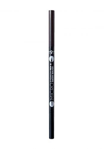 Bronx Colors Micro Eyebrow Pen & Brow Brush 06 Black قلم حاجب من برونكس