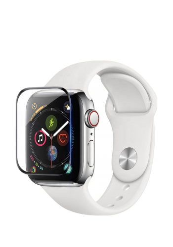 واقي شاشة لساعة ابل بحجم 44 ملم  Transparent Tempered Glass Screen Protector for Apple Watch Series 4/5/6/SE