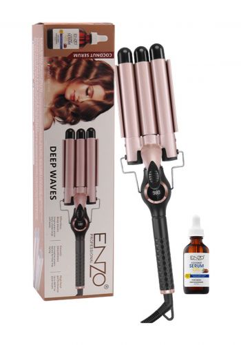 أداة تجعيد الشعر الثلاثية 65 واط من انزو Enzo EN-1968 Deep Waves Curling Irons