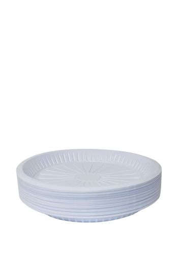 إطباق بلاستيك  للاستعمال مرة واحدة  50 قطعة * 18 سم من الوطنية Al Wataniah Plastic Plates
