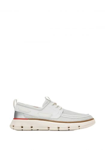 حذاء رجالي باللون الابيض من كول هان Cole Haan Men's 4.ZERØGRAND Regatta Boat Shoe