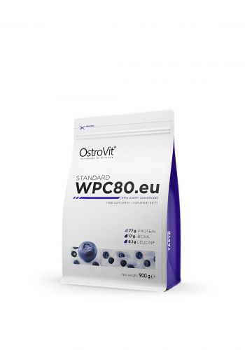 مكمل غذائي بنكهة التوت  900 غم من اوسترو فيت Ostro Vit Standard WPC80.eu