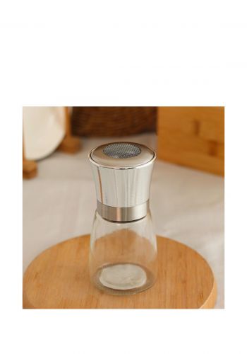 مملحة زجاجية باللون الفضي من داني هوم Danny Home Glass Salt Container