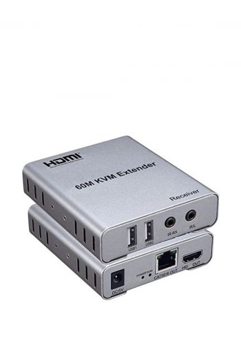 T-Star Hdmi 60M  KVM Extender Transmitter & Receiver Ethernet Cable Support ناقل اشارة من تي ستار