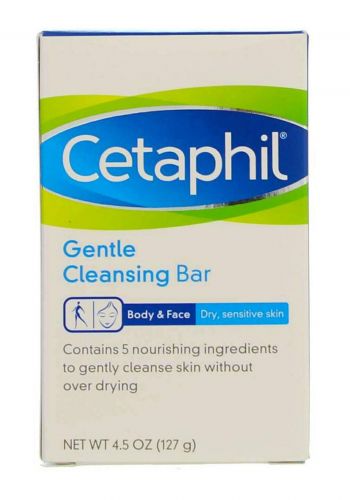 Cetaphil Gentle Cleansing Bar for Dry/Sensitive Skin 127 Gm  الواح تنظيف