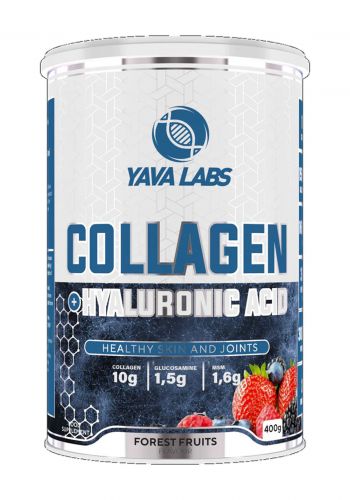 Yava Labs Collagen Forest Fruits Food Supplement مكمل الكولاجين الغذائي بنكهة فواكه الغابة 400 غرام من يافا لابس