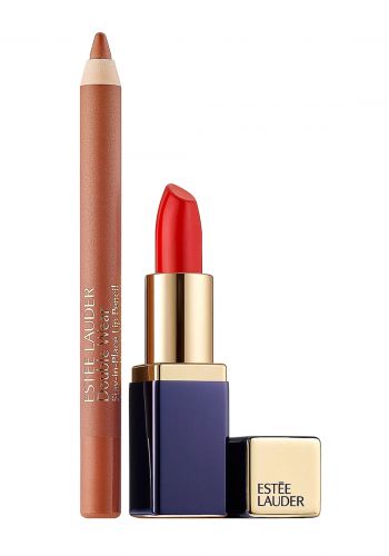 سيت احمر شفاه مع محدد من إستي Estee Lauder Lips to Envy Lip Sculpting Duo Set - Assorted