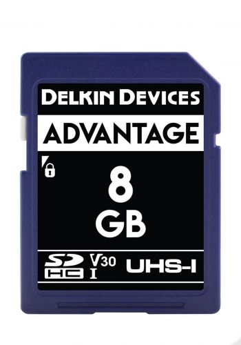 Delkin Devices DDSDW6338GB Advantage UHS-I SDXC Memory Card 8GB بطاقة ذاكرة من ديلكين