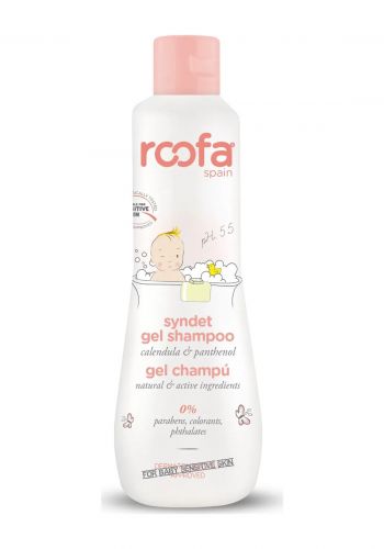 شامبو جل للأطفال لحديثي الولادة للبشرة الحساسة 200 مل من روفا Roofa Syndet Gel Shampoo