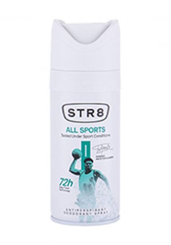 معطر للجسم رجالي مضاد للتعرق 150 مل من اس تي ارStr8 All Sports Antiperspirant Men's Deodorant Spray