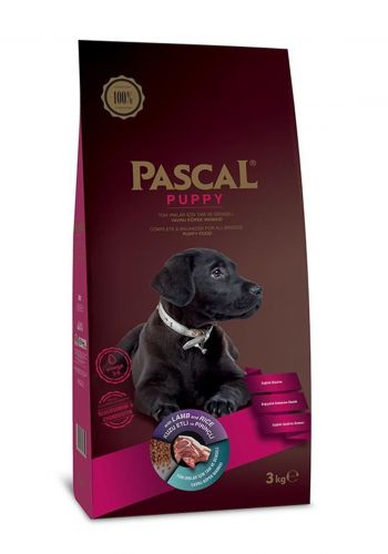 طعام الكلاب جاف الغنم 3 كجم من باسكال  Pascal adult dry food