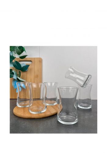 سيت استكان زجاجي 6 قطع من باشابهجة Pasabahce Glasses Set