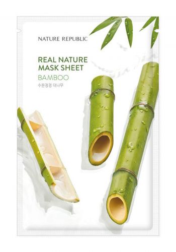 Nature republic Real Nature Bamboo Sheet Mask قناع ورقي 