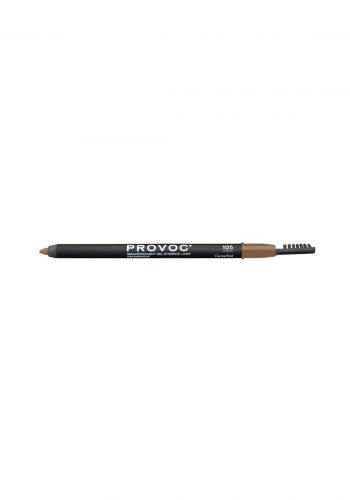 Provoc 353-0236 EyeBrow Pencil No.105 Centerfold قلم تحديد الحاجب مع فرشاة