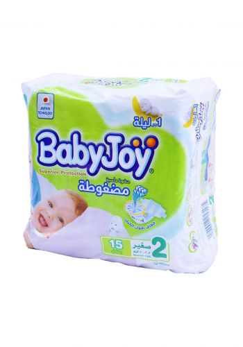 BabyJoy 3.5-7 Kg 15 Pcs حفاضات بيبي جوي للاطفال عادي رقم 2