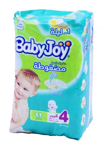 BabyJoy 10-18 Kg 11 Pcs حفاضات بيبي جوي للاطفال عادي رقم 4 
