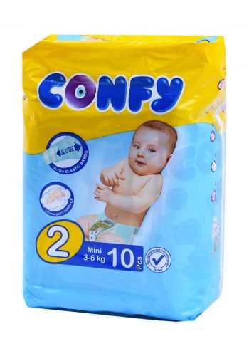 Confy 3-6 Kg 10 Pcs حفاضات  كونفي للاطفال عادي رقم 2