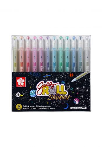Sakura Gelly Roll Stardust Glitter Ink  12 Color Pens أقلام تلوين جل 12 لون
