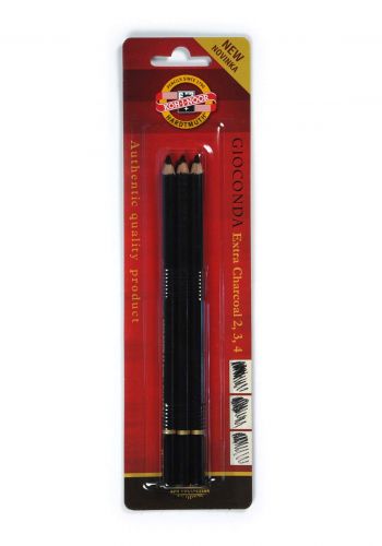 Koh-I-Noor Set Of 3 Charcoal Pencils -Blister سيت قلم فحم3 أقلام
