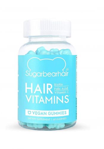 Sugar Bear Hair Vitamins Vegetarian Gummy Hair Vitamins With Zinc And Biotin  فيتامينات جيلاتين للشعر