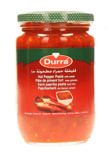 فليفلة حمراء مطحونة 650  غم من الدرة durra hot pepper paste    