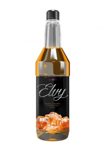 شراب مركز بنكهة الكراميل المملح 750 مل من سافورا ايلفي Savora Elvy  Salted Caramel Flavored Syrup