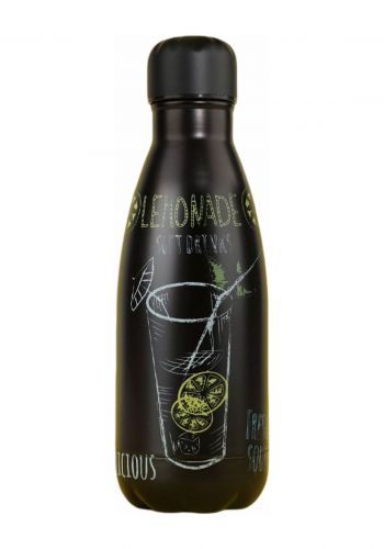 قنينة معدنية بسعة 350 مل من باف Puff Charcoal Edition Lemonade Bottle