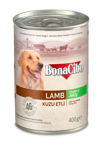 علبة طعام رطب للكلاب 400 غم من بوناجيبو Bonacibo wet food dog