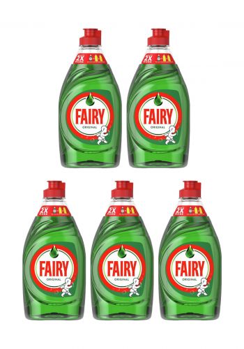 سيت سائل غسيل صحون  433 مل*5 من فيري Fairy Original Washing Up Liquid Green