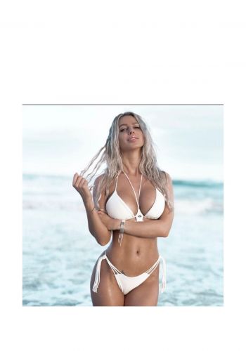 سروال سباحة نسائي ابيض اللون من بدي انجنيرز  Body Engineers Cybele Bikini Bottom