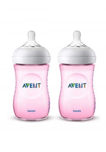 سيت رضاعة بلاسيتك للأطفال  260 مل من فيليبس أفنت Avent Natural Baby Bottle 
