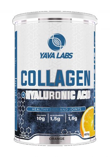 Yava Labs Collagen Orange Food Supplement مكمل الكولاجين الغذائي بنكهة البرتقال 400 غرام من يافا لابس