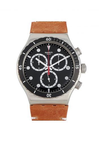ساعة رجالية جلد حني من سواج Swatch YVS424 Men's Watch 
