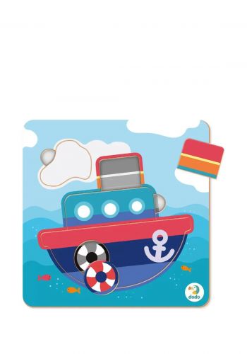 لعبة بازل للاطفال بتصميم سفينة  5 قطع من دودو Dodo Patterns Puzzle A Ship