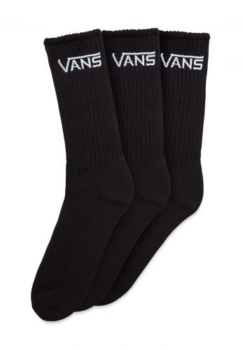 سيت جوارب كلاسيك كرو من فانس Vans Classic Crew Socks 3 Pack - Black