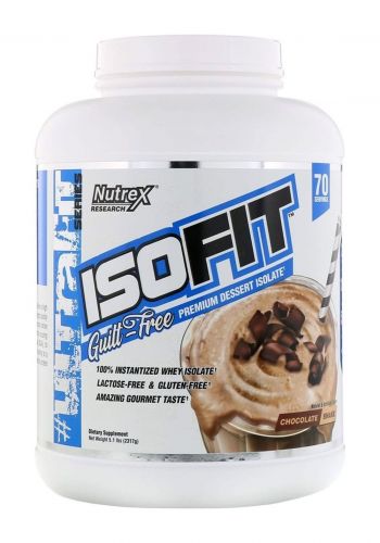 بروتين 2.3 كغم بنكهة مخفوق الشوكولاتة من نوتركس ريسيرج Nutrex Research ISOFIT Whey Protein Isolate Powder