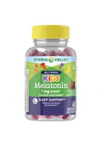 مكمل غذائي و منوم للاطفال 60 قطعة جلاتينية من سبرينك فالي Spring Valley Melatonin 