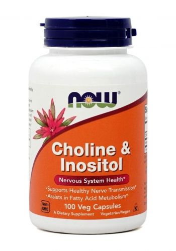مكمل غذائي 100 كبسولة من ناو Now Choline & Inositol Dietary Supplement
