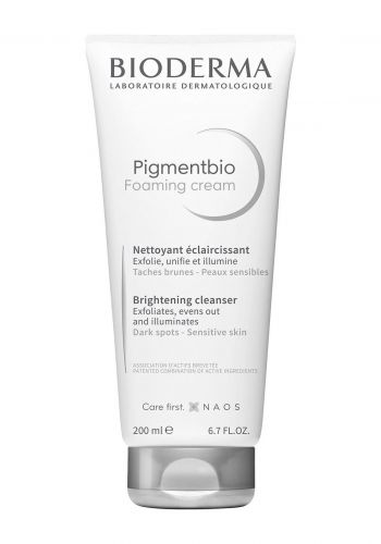 غسول لتفتيح وتقشير للبشرة الحساسة  200 مل  من بيوديرما Bioderma Pigmentbio Foaming Cream 