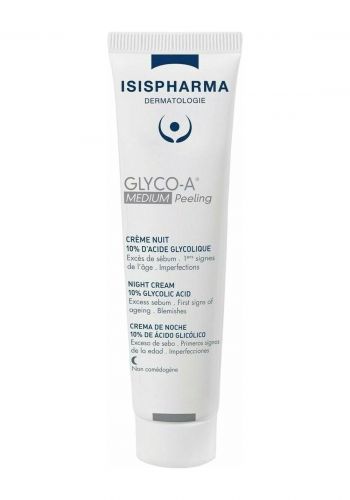 كريم تقشير ​​ليلي لجميع انواع البشرة 30 مل من إيزيس فارما Isis Pharma Glyco A Medium Peeling 