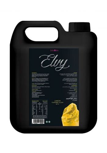 شراب مركز بيوريه بنكهة الليمون 5 لتر من سادورا ايلفي Sadora Elvy Lemon Flavored Slush