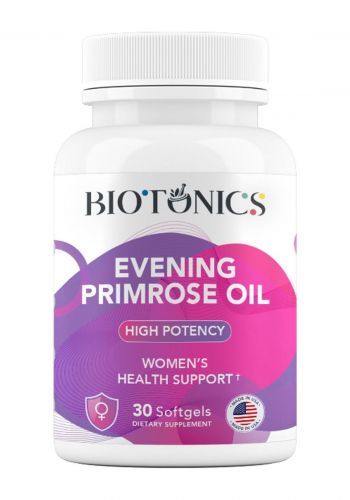 زيت زهرة الربيع المسائية 30 كبسولة هلامية من بايوتونيكس Biotonics Evening Primrose Oil 