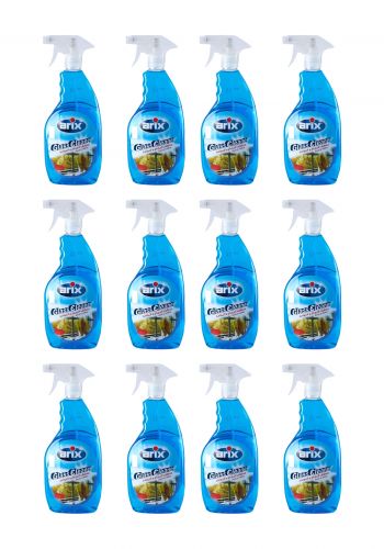 منظف الزجاج والمرايا من اريكس  750 مل-12 قطعة Arix Glass Cleaner